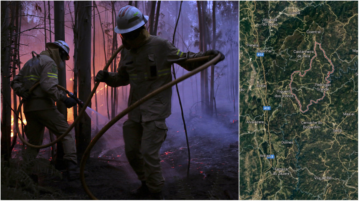 Skogsbrand, Portugal
